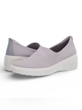 ECCO Soft 7 Wedge Slip-on Sneaker Silver Gray Women’s EU Sz 41; US 10-10.5